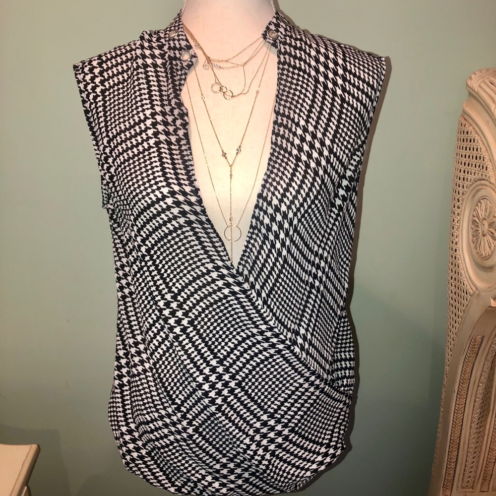 Michael Kors chevron chiffon top